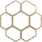 Ekena Millwork Florin Wood Fretwork Pierced Ceiling Medallion, Red Oak, 22"OD x 7 3/4"ID x 3/8"T CMWP22X22X0375FORO - alternate 1